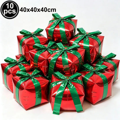 Standing Christmas Santa Claus Foil Balloon Christmas Tree Street Light Balloons Christmas Home Indoor Party Decorations New Yea