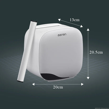 MENGNI No-Drill Toilet Paper Holder,Bathroom Organizer | Self-Adhesive Wall Mount for Tissues/Wipes, Bathroom Tissue Dispens