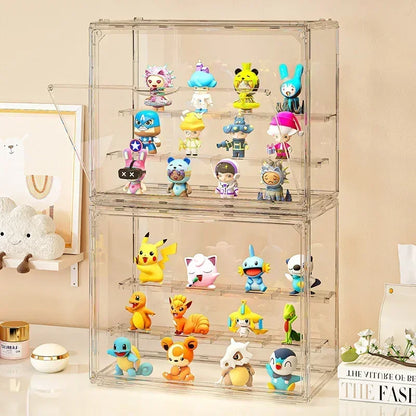 Acrylic Showcase Clear Display Stand For Collectible Figures And Blind Box Toys