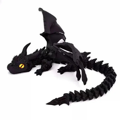 New 3D Printed Wyvern Dragon with Wings Simulation Model Gift Articulated Dragons Fidget Dragons Desktop Ornaments