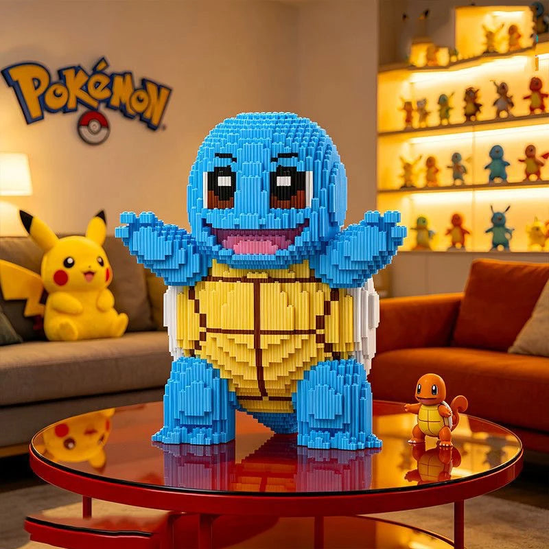 Pokemon Gengar Building Block Bulbasaur Charmander 3D Model Assembly Connection Mini Brick Figure Toys for Home Decora