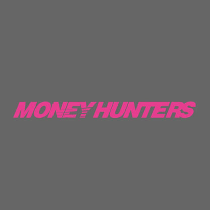 Money Hunter Vinyl Car Decal – Self-Adhesive Racing Stripe Sticker for Car Body, Truck Bumper, Rear Window – Waterproof Alphabet