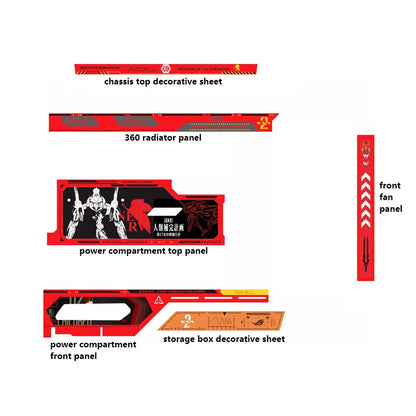 ROG GR701 HYPERION Chassis ARGB Lighting Panels KIT,Computer Case Cooler Refit Plate 5V AURA SYNC
