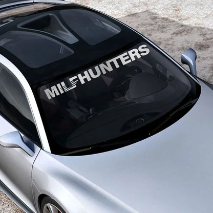 Creative Milfhunters Graphics Stickers Car Vinyl Windshield Window Windscreen Racing Sport Decor Decal Auto Tuning Accessories