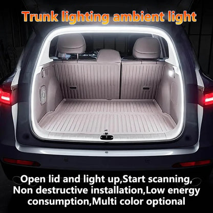 Car High Brightness Trunk Lighting Ambient Light Interior Decoration LED Wiring Free Automatic Sensing Tailgate LED Light Strip