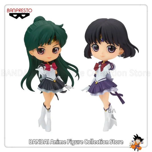 Original BANPRESTO Q Posket SAILOR MOON Cosmos Meiou Setsuna/SAILOR SATURN Version A Cartoon Humanoid Figures Toys Collection