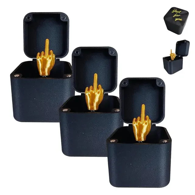 Interesting Prank Gift Middle Finger In Box Box Funny Creative Gifts Office Desk Decoration Home Decoration Gifts For Guests