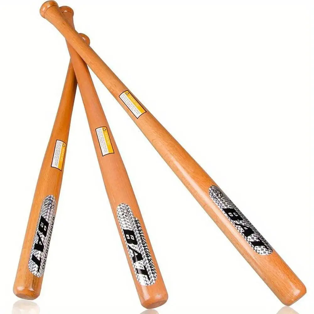 54cm Baseball Bat for Children Solid Wood Shock Absorbing Durable Softball Stick Kids Baseball Training Competition Accessory