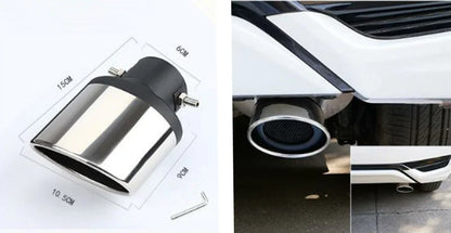 Stainless Steel Car Exhaust Muffler Tip Pipes Covers For Peugeot RCZ 206 207 208 301 307 308 406 407 408 508 2008 3008-6008