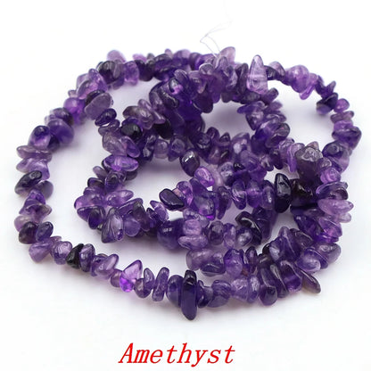 5-8mm Natural Irregular Lilac Lepidolite Stone Beads Gravel Chips Loose Spacer Beads for Jewelry Making DIY Bracelet Necklace