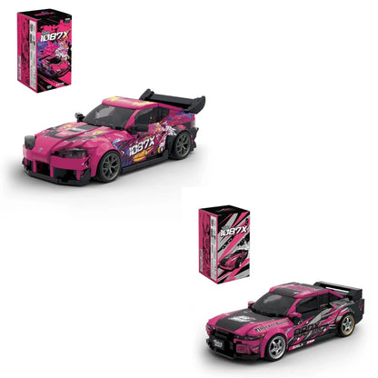 Technical MOC 1087X Drift Vehicle Building Blocks City Champion Racing Sports Car Model Collect Toy Christmas Gift for Kid Adult