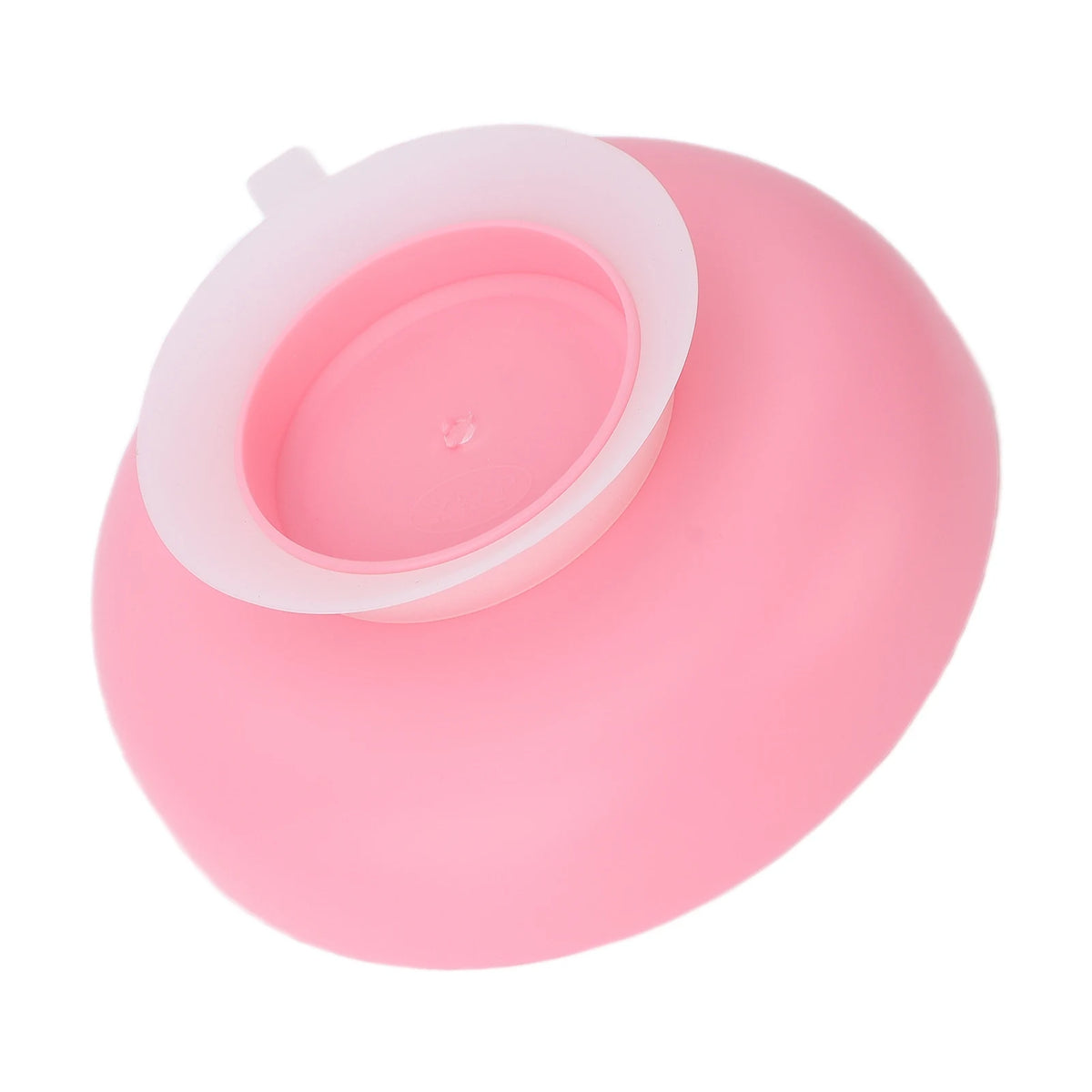 Round Scoop Dish Widened Plate NonSlip SpillProof Elderly Disabled Care Tableware with Suction Cup Base Pink