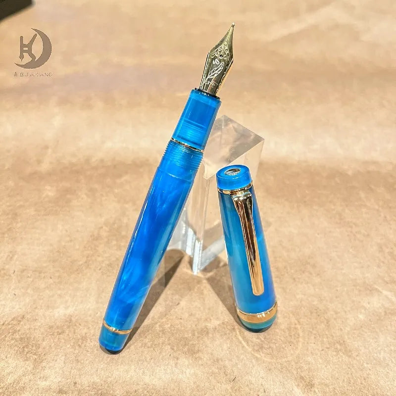 JX 21 Luxury Premium Business Writing Acrylic Calligarphy Pen, Unique Design Souvenir Fountain Pen, Ideal for Executive