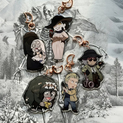 Resident Evil Village Acrylic Keychain Heisenberg, Ethan, Moreau, Donna & Angie, Lady Dimitresc, Horror Game Fans Gift