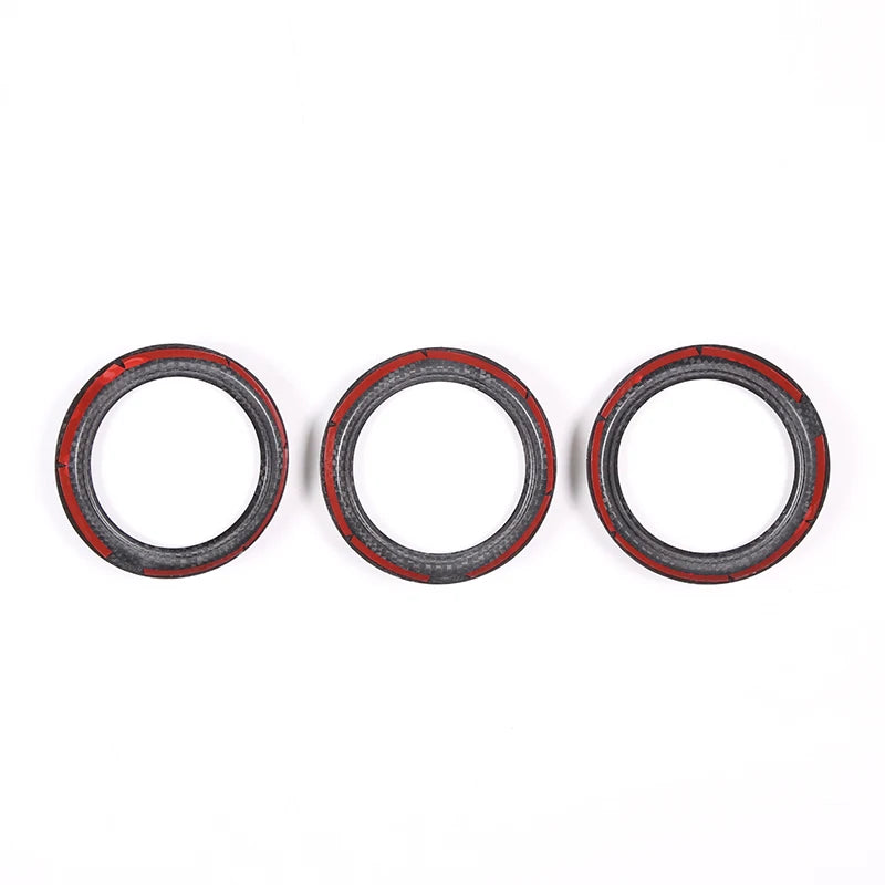 Real Carbon Fiber For Mazda MX-5 MX5 2016-2023 Car Dashboard Panel Air Outlet Decoration Ring Car Interior Accessories
