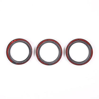 Real Carbon Fiber For Mazda MX-5 MX5 2016-2023 Car Dashboard Panel Air Outlet Decoration Ring Car Interior Accessories
