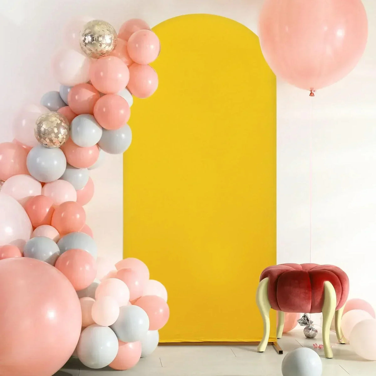 Solid Colours Arch Backdrops Cover Wedding Party Photography Backdrops Photo Kids Birthday Party Table Cover Decoration
