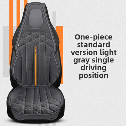 Car Suede Seat Protection Universal Car Seat Cover All Season Breathable Perforated Suede SUV Sedan Seat Cover Latex Cushion