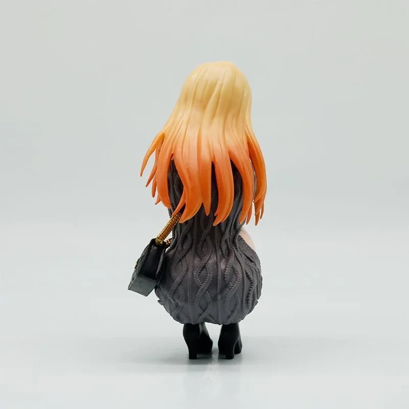 Anime Figure Kitagawa Marin Squatting Pose My Dress Up Darling Beautiful Girl Figurine Desktop Ornament Gift For Fans