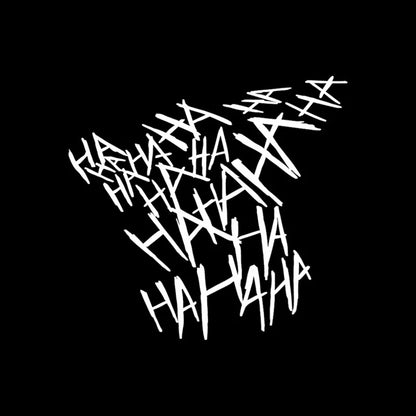 Car Motorcycle Sticker HAHAHA Joker Motorcycle Helmet Stickers Car Reflective Moto Auto Funny Helmet Decal Vinyl Styling Decor