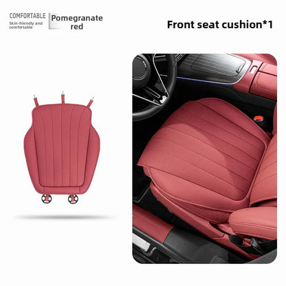 Luxury Sedan SUV Universal Nappa Leather Car Seat Cover Comfortable Memory Foam Perforated Leather Cushion Car Seat Protection