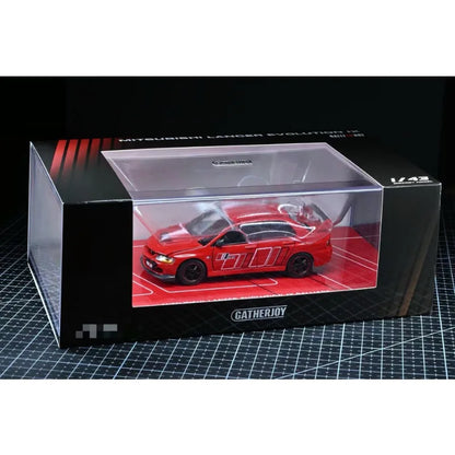 GATHERJOY 1:43 Mitsubishi Lancer Evolution IX Die Casting Alloy Car Model Collection Souvenir.