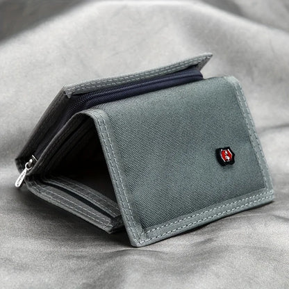 Korean Version, Wallet Zipper Coin Bag Multi-Function Classic Hot Wallet Khaki Card Bag Folding