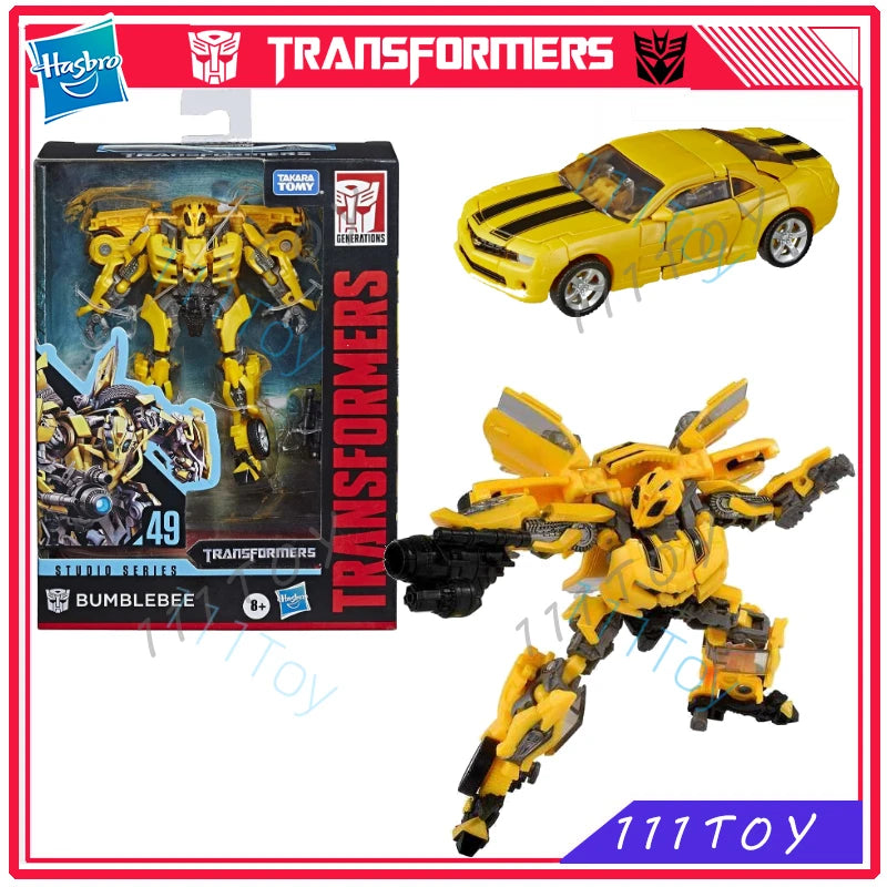 In Stock Hasbro Transformers Classic Toys Studio Series SS49 Deluxe Class Bumblebee Action Figure Robot Toy Collect Gift Hobbies