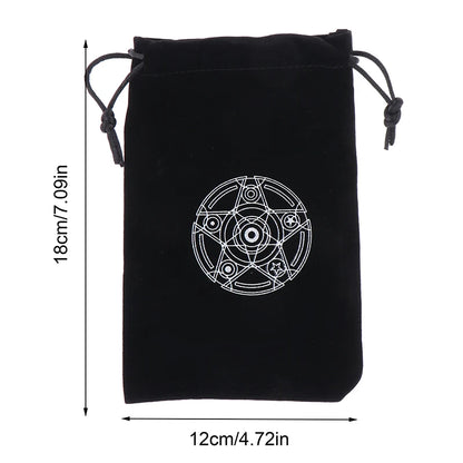 1Pc Velvet Tarots Oracle Cards Storage Bag Runes Constellation Witch Divination Accessories Jewelry Dice Drawstring Pouch