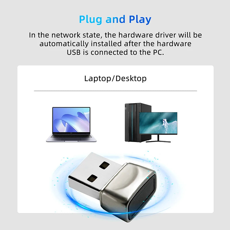 Hello Windows 10 Mini Biometric Fingerprint Login Lock Biometric Scanner USB Metal Fingerprint Reader Module For PC Laptop