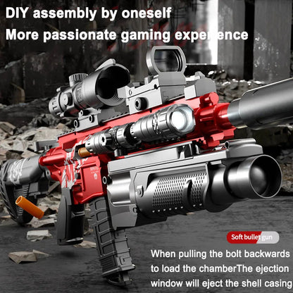Manual Soft Bullet M416 Soft Bullet Gun Can Fire Submachine Gun Model  Toy Gun Action Loading Assault Rifle