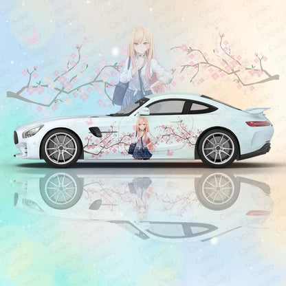 Kitagawa Marin Car Body Stickers Anime Itasha Vinyl Car Side Decal Sticker Car Sticker Automotive Decor Film
