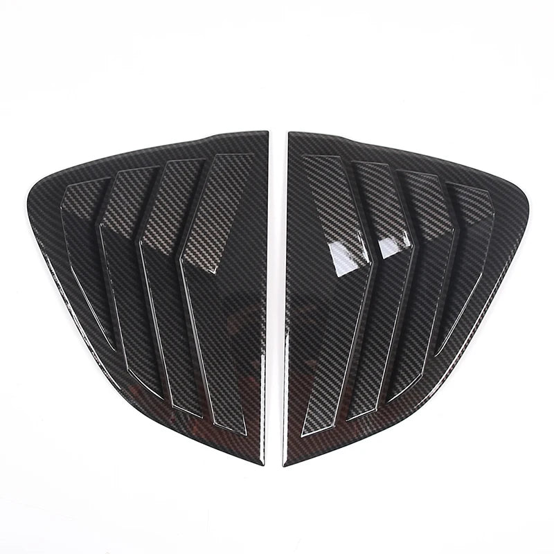 For Mazda MX-5 ND 2016-23 ABS Matt Black Car Rear Window Triangle Deflector Cover Trim Sticker Car Accessories (Hardtop Version)