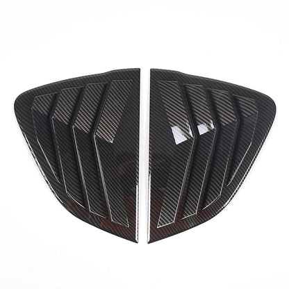 For Mazda MX-5 ND 2016-23 ABS Matt Black Car Rear Window Triangle Deflector Cover Trim Sticker Car Accessories (Hardtop Version)