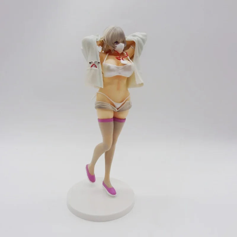 27cm Beautiful Standing Position Female Nurse Cartoon Figure Model Statue Collection Desktop Decoration Ornament Toys