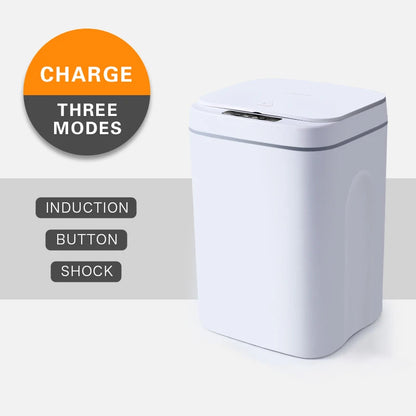 12L/14L/16L USB Charging Smart Trash Can Automatic Sensor Dustbin Intelligent Sensor Rechargeable Electric Waste Bin Rubbish Can