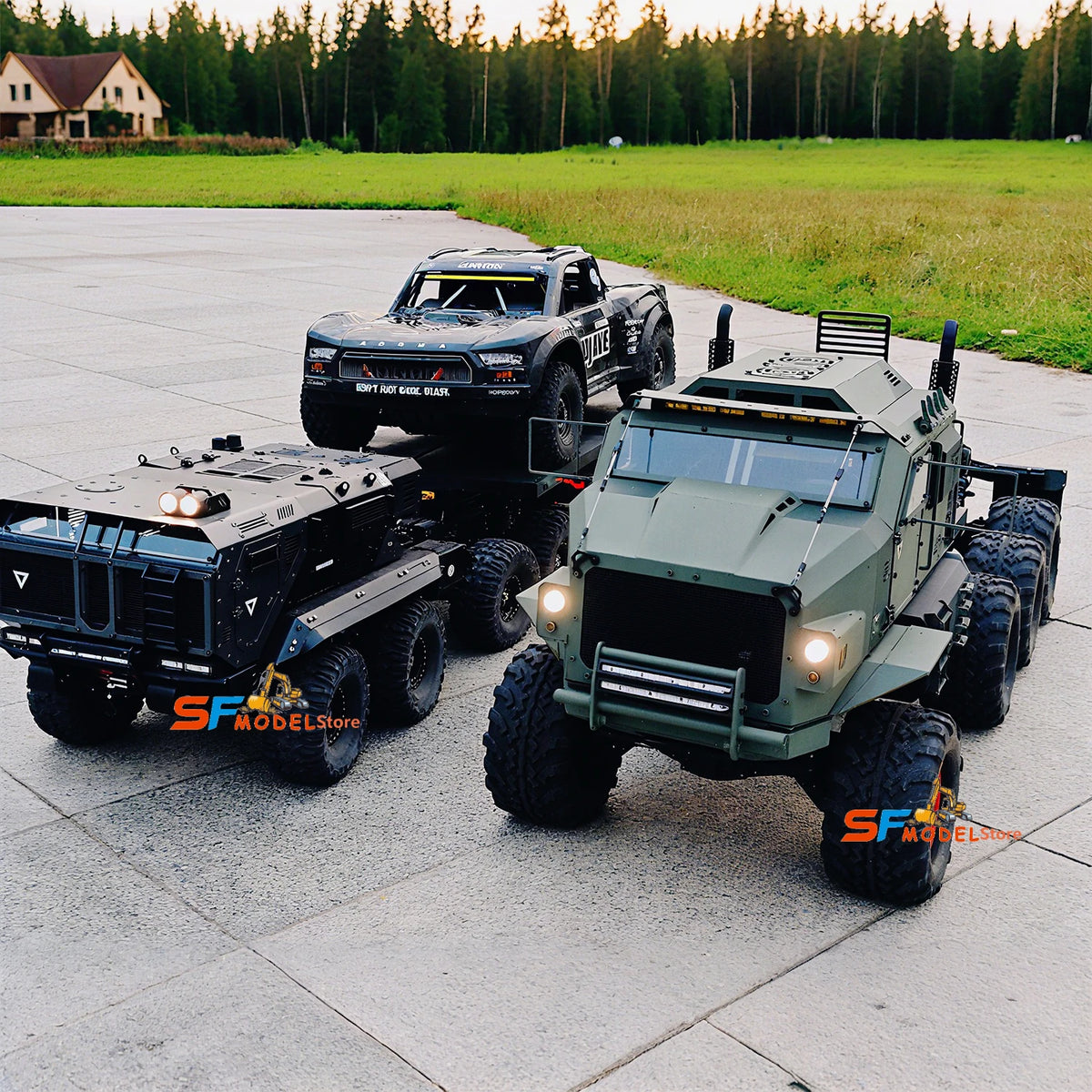 ST8 Heavy Off-road Truck 1/8 RC Off-road Climbing Car RTR with Lighting System Winch High-end Remote Control Car Model Boy Toy