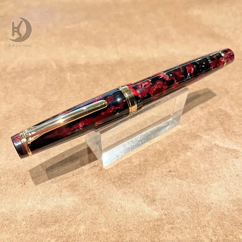 JX 21 Luxury Premium Business Writing Acrylic Calligarphy Pen, Unique Design Souvenir Fountain Pen, Ideal for Executive