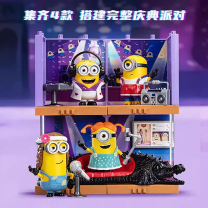 Original Blokees Minions PreCOOL Series Jelly Factory & Minions Celebration Party blind box Peripheral Collect Toys Boy Gifts