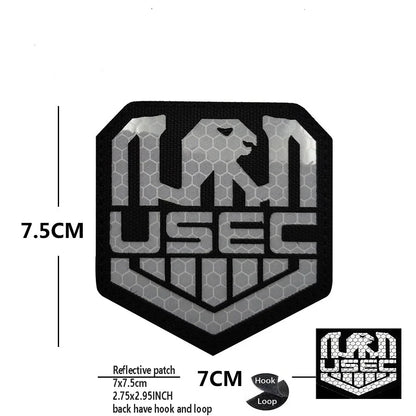 PVC Rubber Patch USEC Team Badge BEAR Magic Armband IR Reflective Tactical Morale Backpack Hook and Loop Patches for Clothing