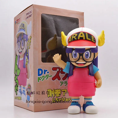20cm Arale Dr Slump Special Edition Cartoon Stupid Superman Little Child Kawaii Statue Anime Figure Doll Decoration Kid Toy Gift