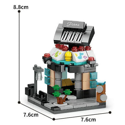 Mini House Building Blocks City Store Street View Snack Street Figures Children's Toys Boys and Girls Gifts Compatible With Lego