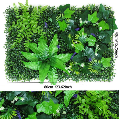 Artificial Plants Grass Wall Panel Boxwood Hedge for Indoor Outdoor Home Garden Vertical Decoration Fake Plant Grass Wedding