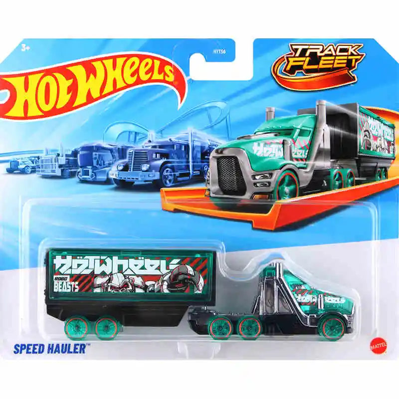 New Hot Wheels Transformers HYT56 Transformerstrack Fleet Optimus Prime Ultra Magnus Volvo 240 Drift 1/64diecast Car Model Toys