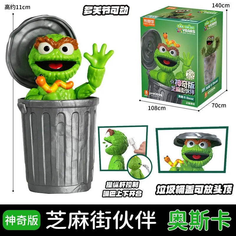 BLOKEES Sesame Street Building Blocks Kawaii Aimo Anime Cartoon Assembled Toy Desktop Model Children's Holiday Gifts