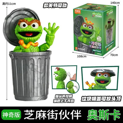 BLOKEES Sesame Street Building Blocks Kawaii Aimo Anime Cartoon Assembled Toy Desktop Model Children's Holiday Gifts