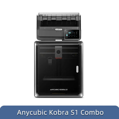 Anycubic Kobra S1 Combo 3D Printer Multi-Color Printer High Speed Max 600mm/s High Precision Ultra-Quiet Printing 250x250x250mm