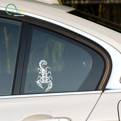 Dark style day eye scorpion car sticker, car and motorcycle scratch proof, waterproof, reflective decoration decal