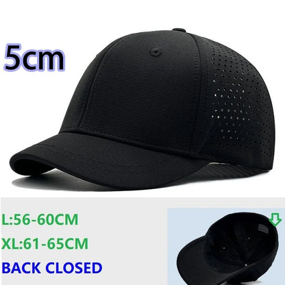 Back Closed Baseball Caps for Men and Women, Big Head and Small Head Hat, High Quality Headwear