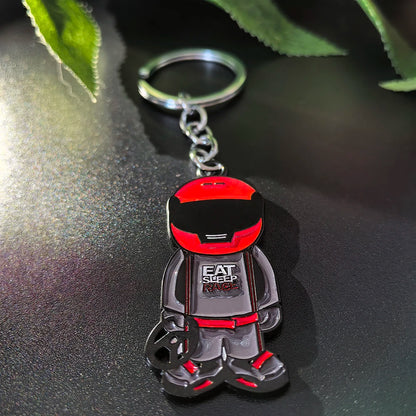 JDM Style Key Chain Sexy Girl 3D Metal Zinc Alloy Keychain Holder Car Motorcycle Key Ring Pendant Wheel Auto Accessories Gift